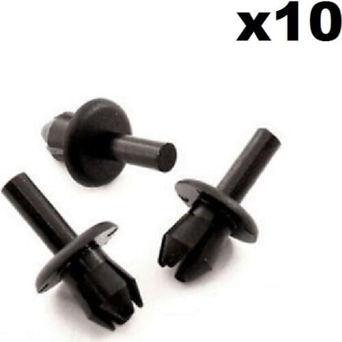 10x For Vauxhall Astra Bumper Clips 2004-2010 (Mk5 / H)- Front Bumper Plastic Rivets