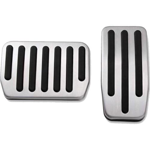 2pcs Car Foot Fuel Pedal Brake Clutch Pedals Cover Cover styling Footrest Brake Gas Accelerator Pedal Pad for Tesla Model X/S