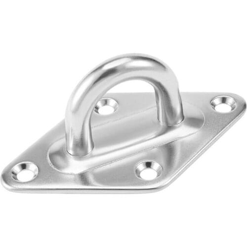 304 Stainless Steel 10mm Thick Ring Sail Shade Pad Eye Plate Marine Boat Rigging