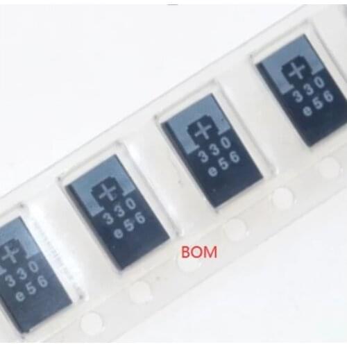 5-10-20PCS 2R5TPE330M9 330UF 2.5V 330 6.3V SMD Tantalum Capacitors Polymer POSCAP Type D Ultra-Thin 7343 D7343 New and Original