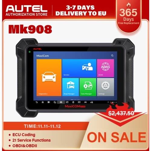 New Autel MaxiCOM MK908 Car Diagnostic Tool OBD 2 Full System Diagnoses Scanner Auto Scan Tools Autoscanner PK MaxiSys MS908