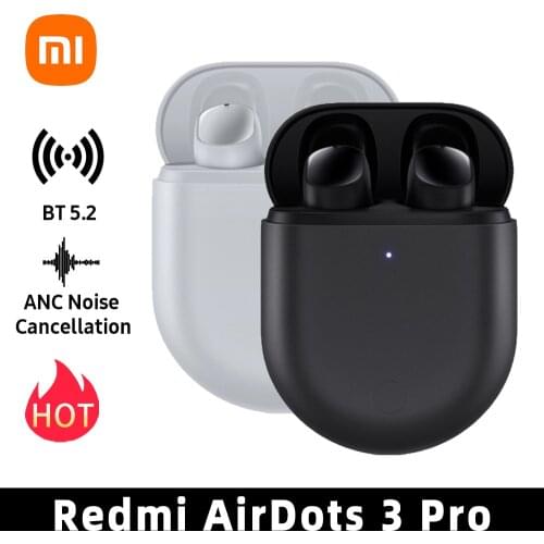 Xiaomi Redmi AirDots 3 Pro Ture Wireless Bluetooth 5.2 Earphone Low latency Earbuds IPX4 Waterproof 35dB ANC Headset With Mic