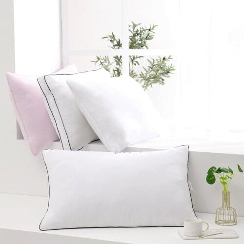 More like solid color matte pillow core embossed single pillow dormitory pillow middle and low pillow student pillow