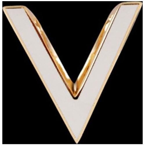 V Shape Brooches Scarf Buckle Hoop Brooch for Women Holder Silk Shawl Buckle Ring Clip Fashion Jewelry Accessories Wholesale