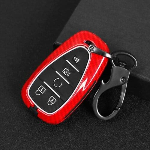 Carbon fiber Alloy+Silicone Car Remote Smart Key Case Fob Cover For CHEVROLET MALIBU EQUINOX CRUZE CAMARO 2016 2017 2018