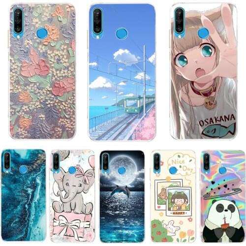 Case For Huawei P30 Lite Case Silicone TPU Back Phone Case On For Huawei P30 Pro VOG-L29 ELE-L29 P 30 Lite Coque Bumper cat