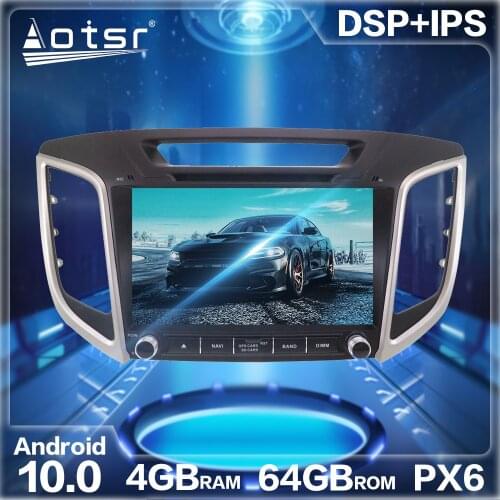 For Hyundai Creta ix25 2014 - 2018 Android 10 4G+64GB Car GPS Navigation Radio Player Auto Stereo HD Multimedia DVD Headunit DSP