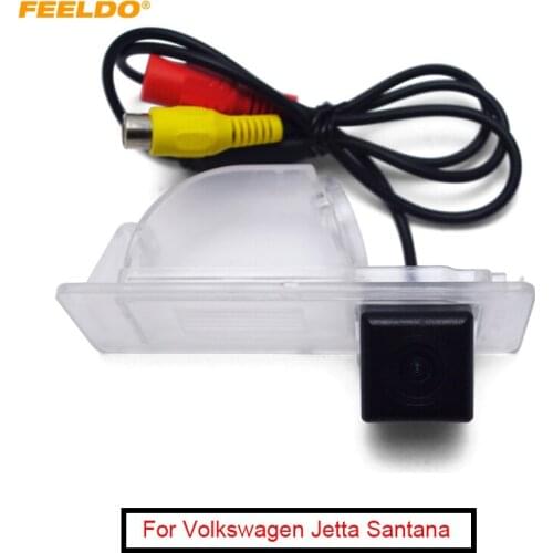 FEELDO 1Set Auto HD CCD Parking Reversing Backup Camera for Volkswagen Jetta Santana Skoda Rapid Sedan 2012- 2016 #AM4016