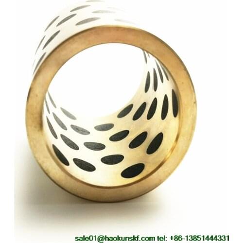 JDB658050/658060/658070/658080 Graphite Copper Oilless Bearings, MPBZ65-25/30/40/50/60/70/80/90 Oil Free Bushings CuZn24A16