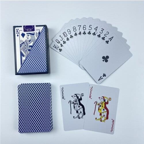 Playing Cards PVC Pokers Plastic Baccarat Texas Hold'em Poker Cards Board Games Red And Blue Waterproof Wearable Card Game