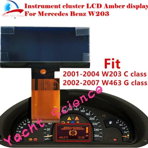 Instrument Cluster Dashboard LCD Display Screen Pixel Repair For Mercedes Benz W203 C Class 2000-2004/W463 G class 2002-2007