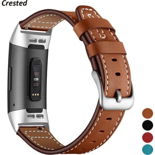 Leather strap For Fitbit Charge 4 band replacement Wristband Charge4 SmartWatch wrist Bracelet Watchband Fitbit Charge 3 band