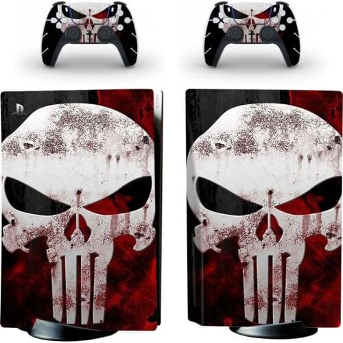Skull PS5 Skin Sticker for Playstation 5 Console & 2 Controllers Decal Vinyl Protective Skins Style 3