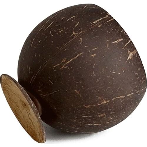 Natural Coconut Cup Creative Coconut Shell Fruit Beer Coffee Cold Drink Cup Wooden bowl Tableware restaurant kitchen