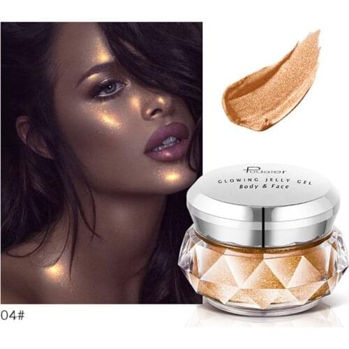 New Shimmer Cosmetic Concealer Highlighter Pudaier 8 Colors Jelly Gel Highlighter Make Up Face Glow Eyeshadow Highlighter Cream