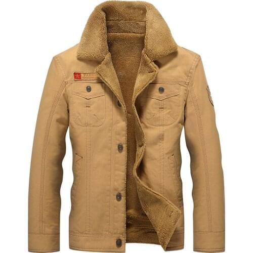 PopPop winter bomber jacket men air force pilot ma1 jacket warm male fur collar mens army tactical jackets plus size 5xl cotton