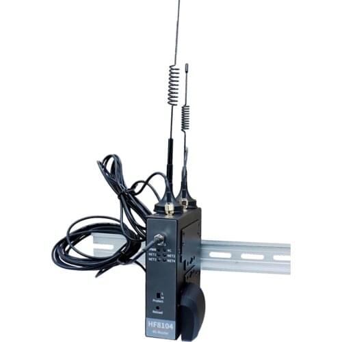 Industrial 4G Wireless Router Ethernet Wi-Fi to 4G Server Device 4 Ports RJ45 Linux System Support 3G/GPRS Network HF8104 Q242