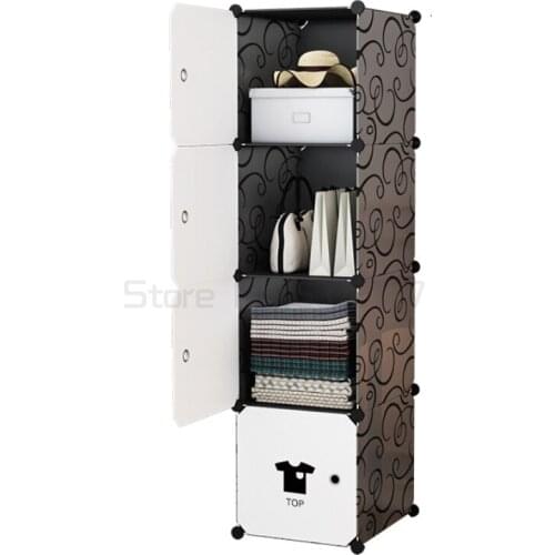 Simple wardrobe rental room household bedroom modern simple dormitory assembly storage cabinet