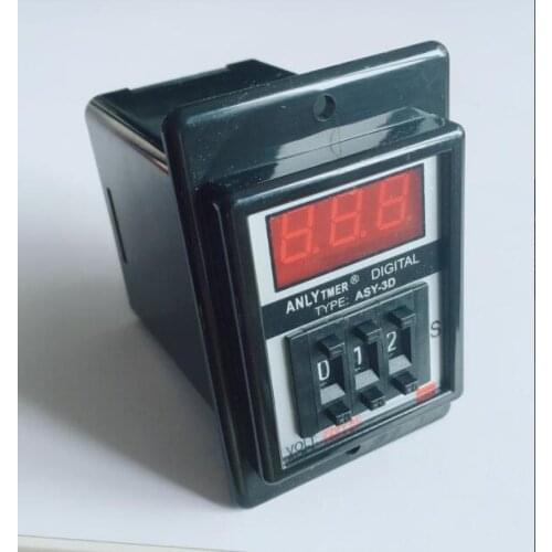 1-999M digits programmable timer delay relay ASY-3D Delay Timer Time Relay 8PIN DC12V DC24V AC110V AC220V AC380V