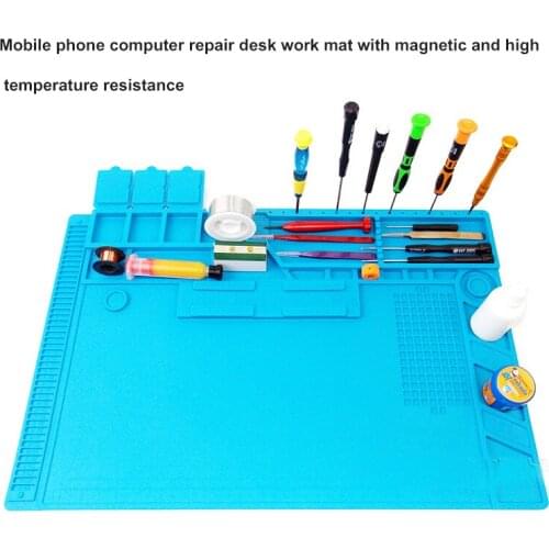 Heat Insulation Silicone Pad Mobile Phone Computer Repair Disassembly Station Desktop Mat Repair High Temperature Resistance