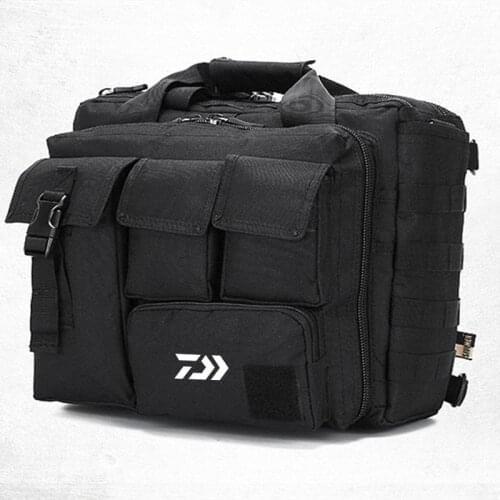 Outdoor Tactical Men Shoulder Crossbody Bag Large Capacity Travel Camping Fishing Bag Climbing Multi-Purpose Sports Fishing Bag