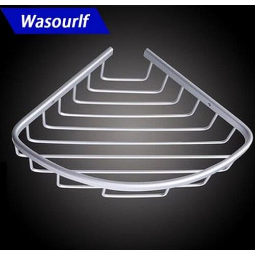 Aluminum Shower Wall Mount Corner Shelf Holder Bathroom accessories Storage Organizer Kit Set free shipping