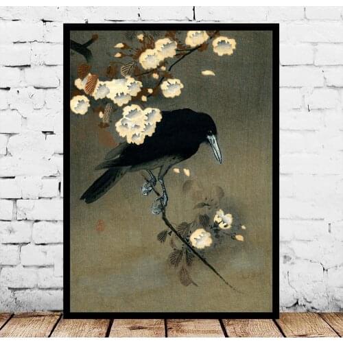 British garden birds Japanese Art Poster Canvas Painting