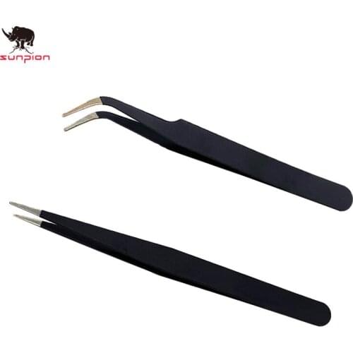 3D printer parts Curved/Straight Port 3D Printer Tools Stainless Steel Tweezer Nozzle filament cleaning tweezers