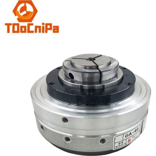 Woodworking lathe chuck GA25 GA40 Hollow front type pneumatic rotary chuck wood lathe high speed rotary hydraulic chuck