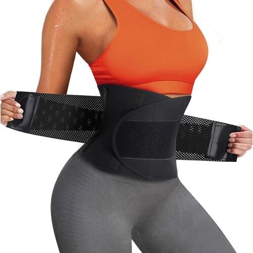 Women Sweat Waist Trainer Body Shaper Xtreme Power Modeling Slimming Belt Faja Girdle Tummy Control Cincher Fitness Corset