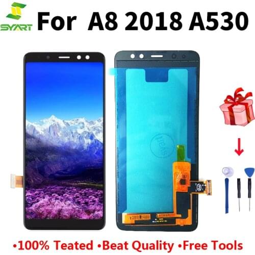 5.6'' Lcd Display For Samsung A8 2018 A530 A530F/DS LCD Display Touch Screen Digitizer Assembly Replacement Free Tools For A530