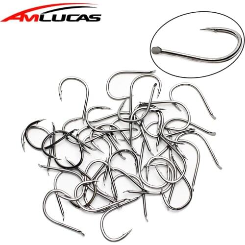 10pcs Iseama Circle Carp Fishing Hook Size 1#-13# Japan Pesca Jig Head High-carbon steel Fishhook Fishing Tackle WE1090