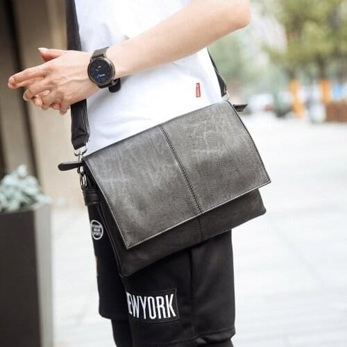2020 Brand Men Briefcase Leather Messenger Bag Tote Man Crossbody Briefcases Laptop Shoulder Bags Simple Business Casual Travel
