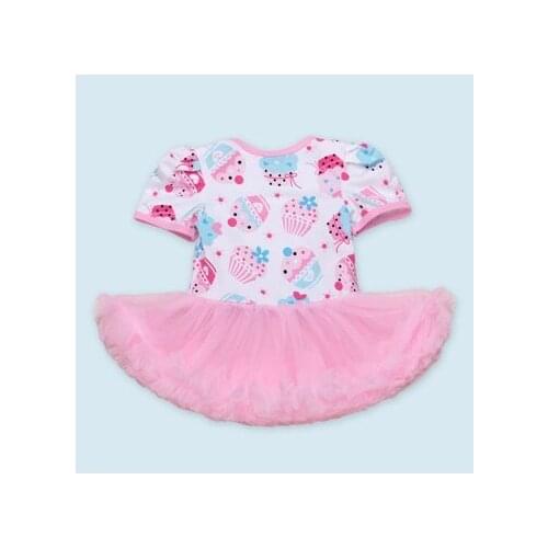 22"DOLLMAI reborn baby girls dolls clothes new design light pink veil dress with headband suit 50-55cm dolls accessories set