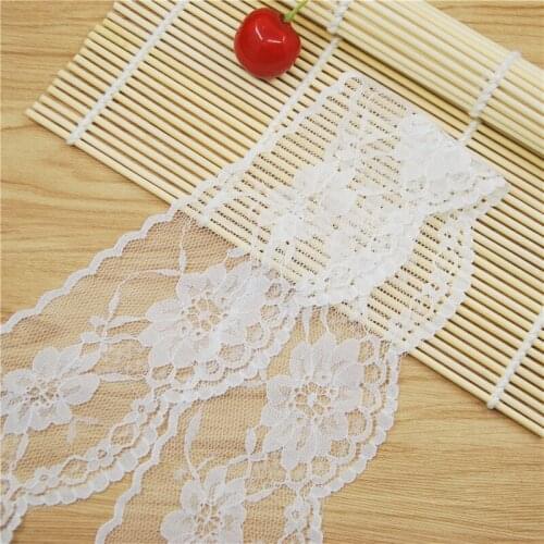 60mm Polyester Lace Trim White Fabric Sewing Accessories Cloth Wedding Dress Decoration Ribbon Craft Supplies 200yards L730-1