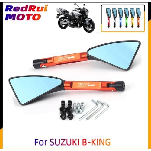 For SUZUKI B-KING BKING 2008 2009 2010 2011 Aluminum CNC Motorcycle Side Mirror rearview Mirrors Motorcycle Accessorie