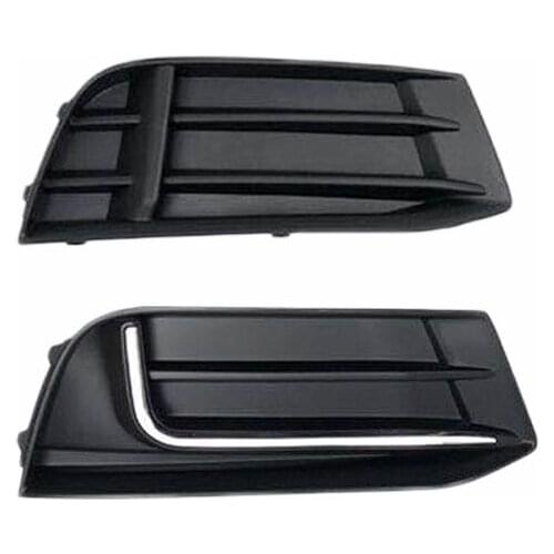 Auto Left Right Side Front Bumper Fog Light Grille Grill Cover For Audi A3 Hatchback Sedan 2017 2018 2019 2020