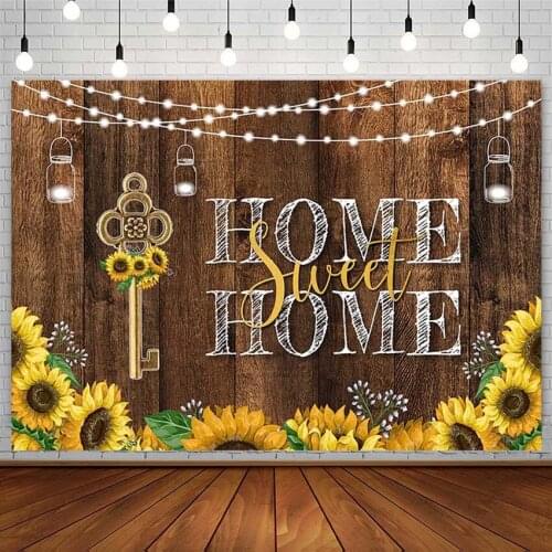 Housewarming Party Backdrops Rustic Housewarming Shower Sunflower Marson Jar Photography Background Studio Photozone Decor Props