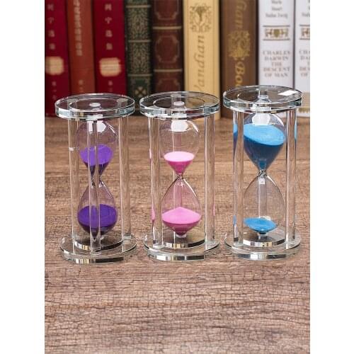 Crystal Hourglass Timer Childrens Time 30 Minutes 60 Minutes Birthday Gift Creative Home Decoration Crafts Sand Clock Timers