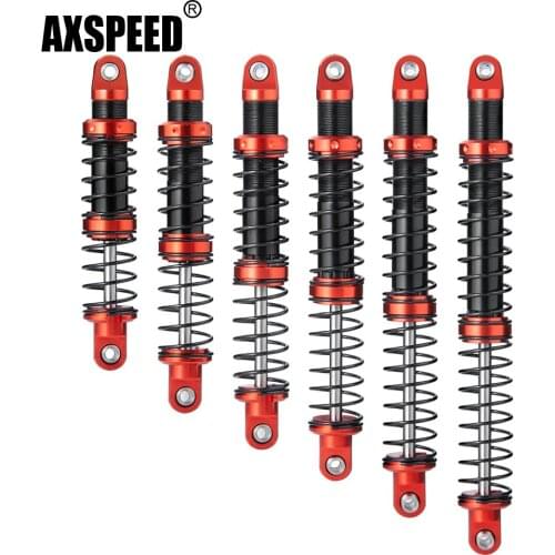AXSPEED 75/85/95/105/115/125mm Oil Adjustable Spring Shock Absorber Damper for SCX10 D90 TRX4 1/10 RC Car Truck Crawler