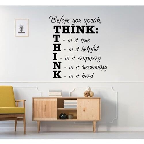 NEW think Vinyl Kitchen Wall Stickers Wallpaper For Kids Room Living Room Home Decor Wall Art Sticker Murals