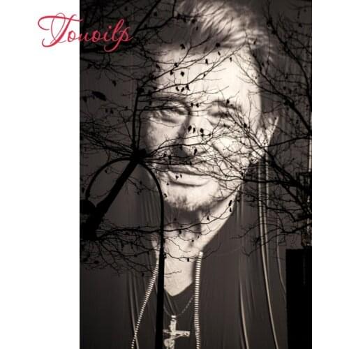 NEW 5D Diamond Painting johnny hallyday Diamond Embroidery Painting Cross Stitch needlework Rhinestone Home Decoration mosaic