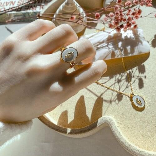 New French Flower Tulip Gold Silver Color Metal Shell Opening Ring Adjustable for Female Wedding Jewelry Gifts