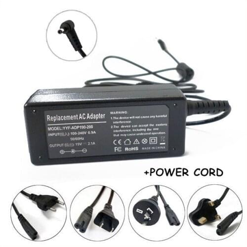 New 19V Laptop AC Adapter Charger For Ordinateur Portable Asus 1015T 1015B 1016P 1018P 1025C 1101H 1201K 1201N 1201T EXA0901XH