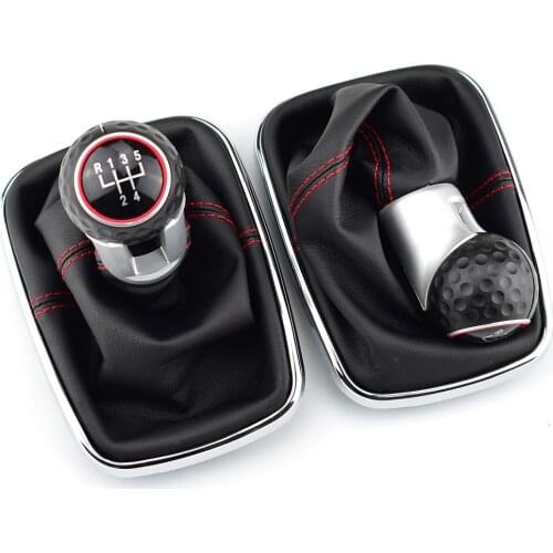 12mm 5 / 6 Speed Car Gear Shift Knob Lever Shifter Gaitor Boot For Volkswagen VW 1999-2004 Golf 4 IV MK4 GTI R32 Bora Jetta MT