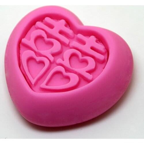 Heart Shaped Silicone Mold Soap Molds Wedding Decoration DIY Handmade