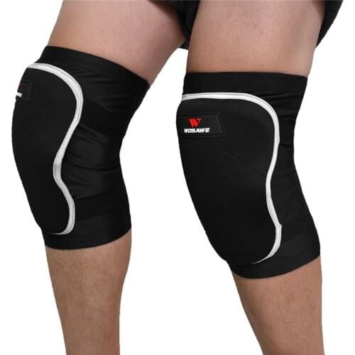 Sports Weaving Silicone Knee Pads Supports Brace Volleyball Basketball Meniscus Patella Protectors Sports Safety Kneepads