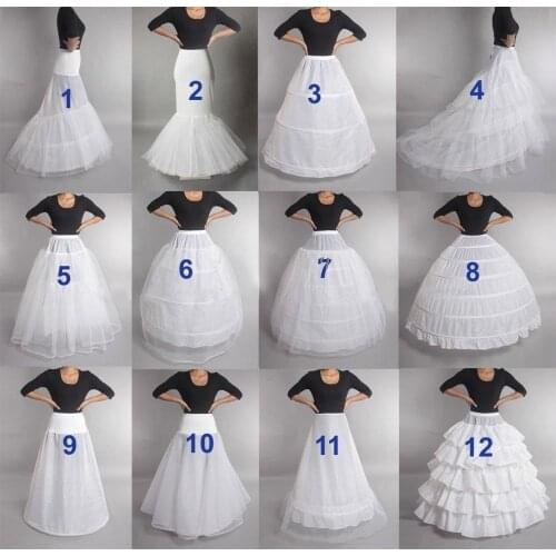 HONGFUYU Wedding Petticoat Crinoline Slip Underskirt Bridal Dress Hoop Vintage Slips