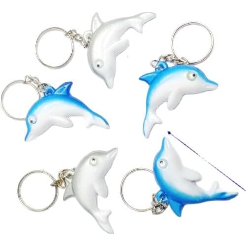 10 pcs VINTAGE Dolphin for with keychain ring Retro Fashion Jewellery Chain clip Bead Girl Kis Room Craft DIY pendant