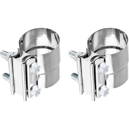 OD 2.25”/2.5"Exhaust Pipe Clamp Butt Joint Exhaust Sleeve Clamp Band Muffler